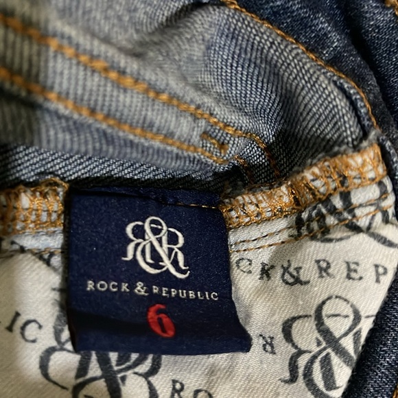 Rock & Republic EUC size 6 skinny jeans - Picture 8 of 9